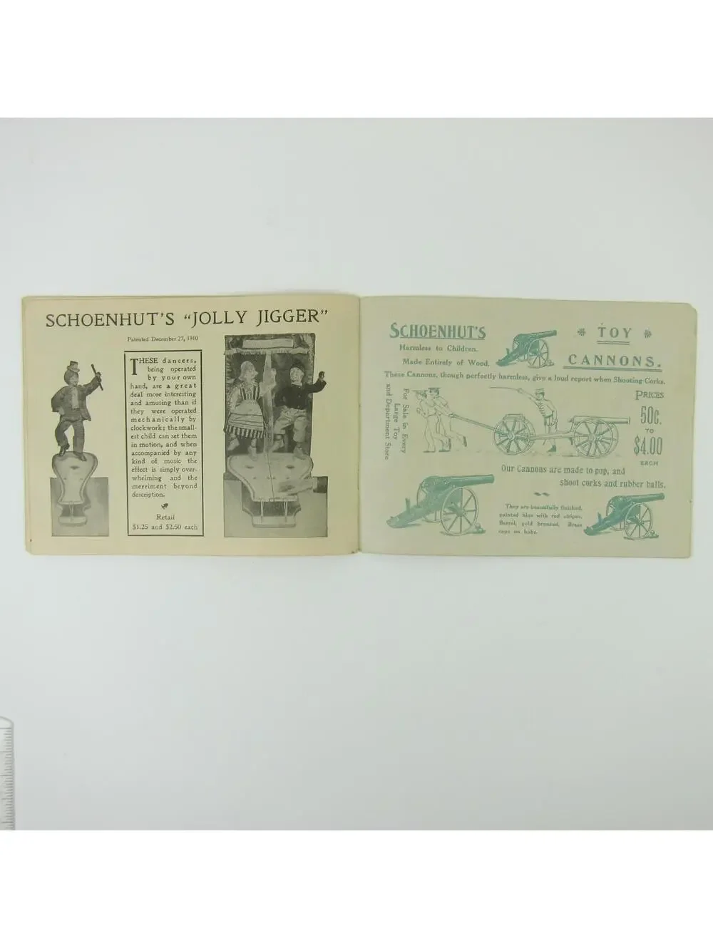 Schoenhut Toy Piano Music Instructor Booklet & Toy Catalog Antique c 1910